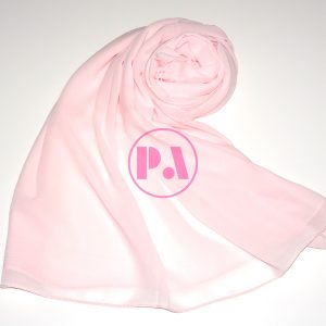 Bubble Chiffon Scarf Hijab in Soft Pink