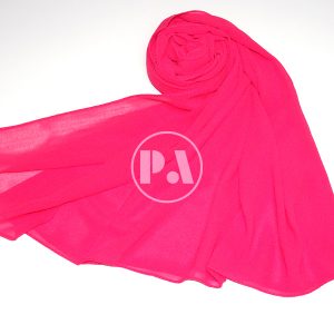 Bubble Chiffon Scarf Hijab in Hot Pink
