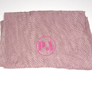 Crinkle Pleated Cotton Scarf Hijab in Dusty Pink